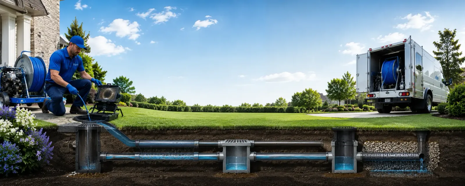 Outdoor drain cleaning information for Walton, KY